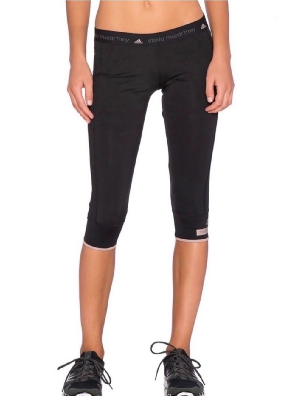 Adidas Stella McCartney Cropped Black Leggings XS